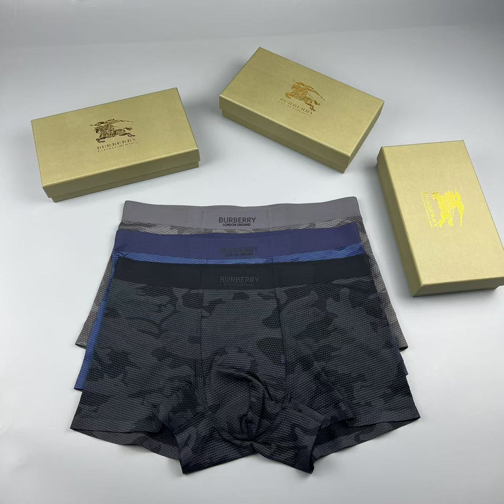 Burberry Men's Boxer Briefs - 3-Piece Box