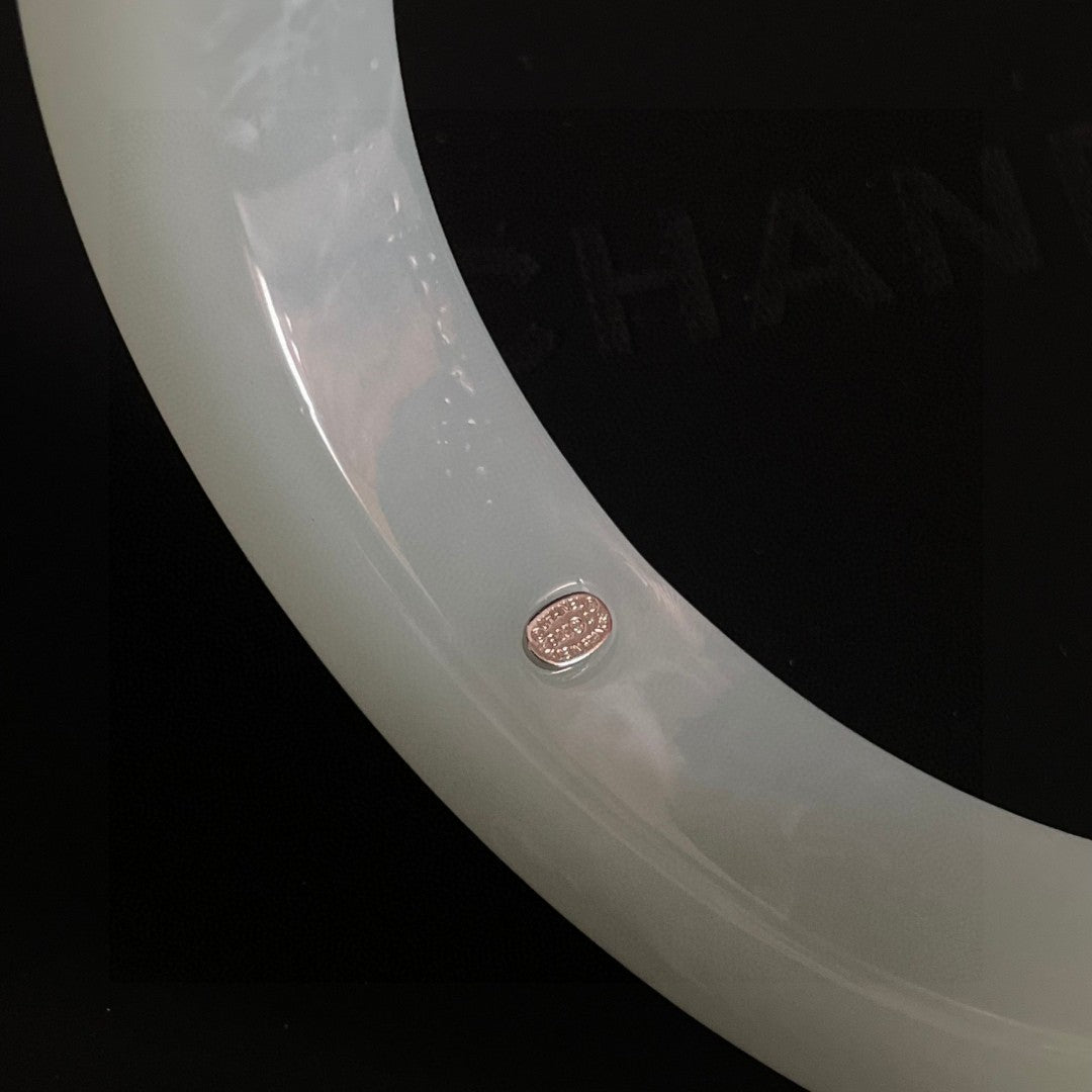 Signature Emblem Bangle in Polished Metal-Tone – Design 024 main product view
