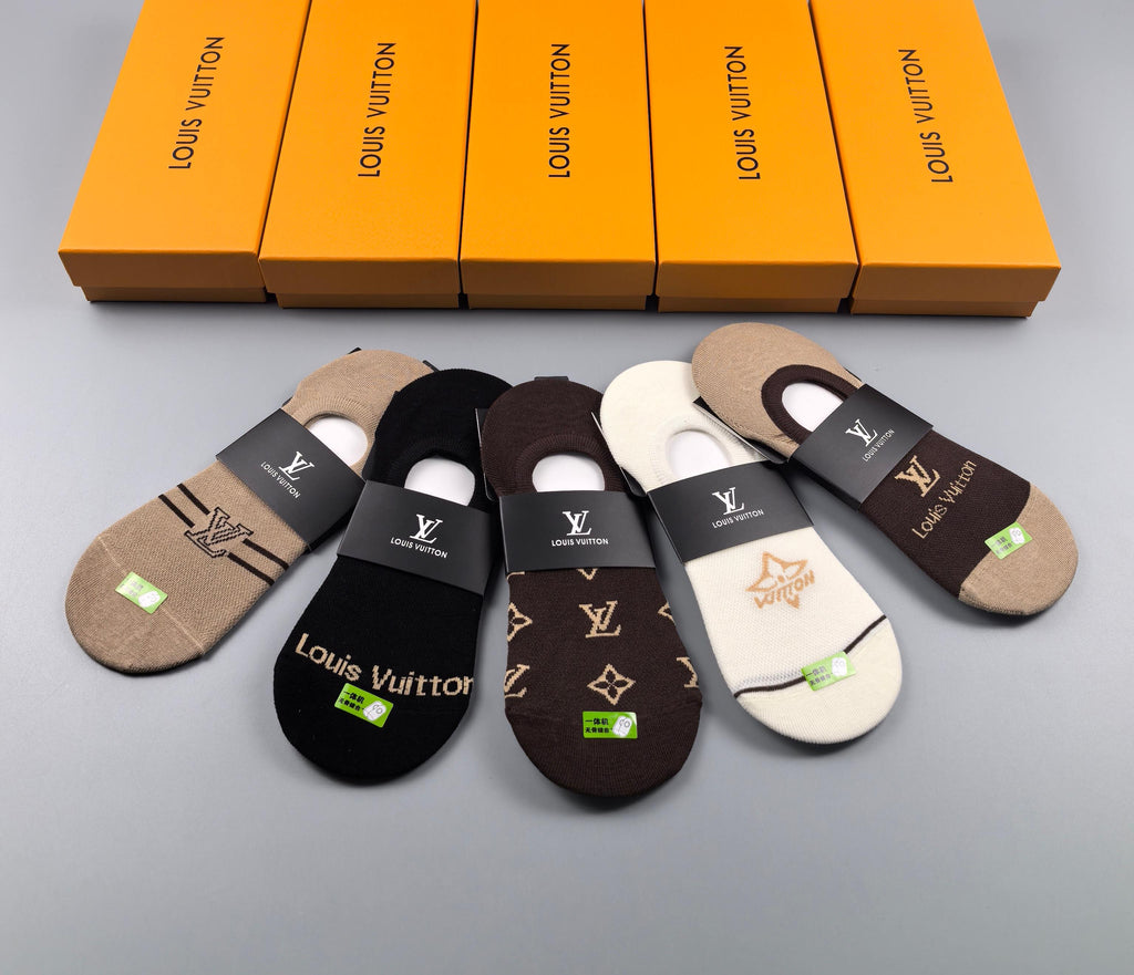 Louis Vuitton Short Socks - 5-Pair Pack