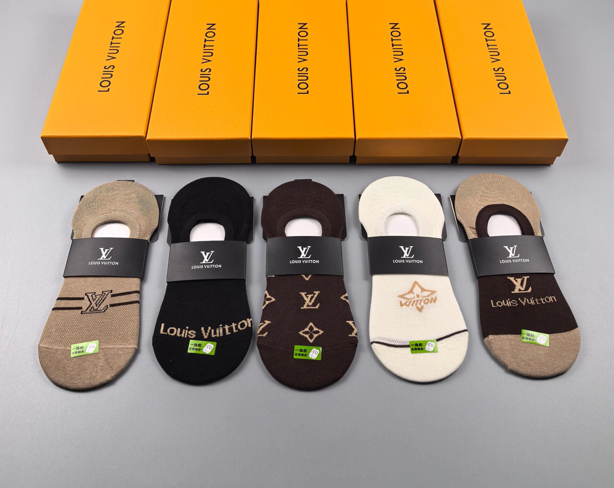 Louis Vuitton Short Socks - 5-Pair Pack