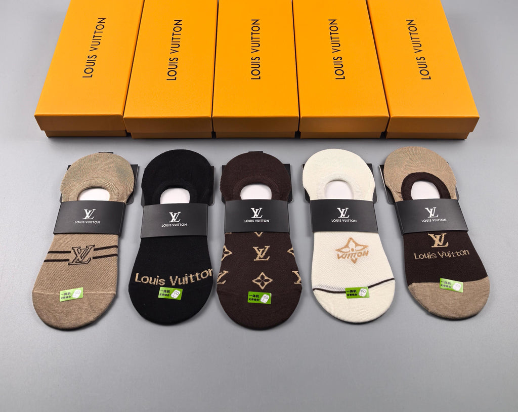 Louis Vuitton No-Show Socks - 5-Pair Set