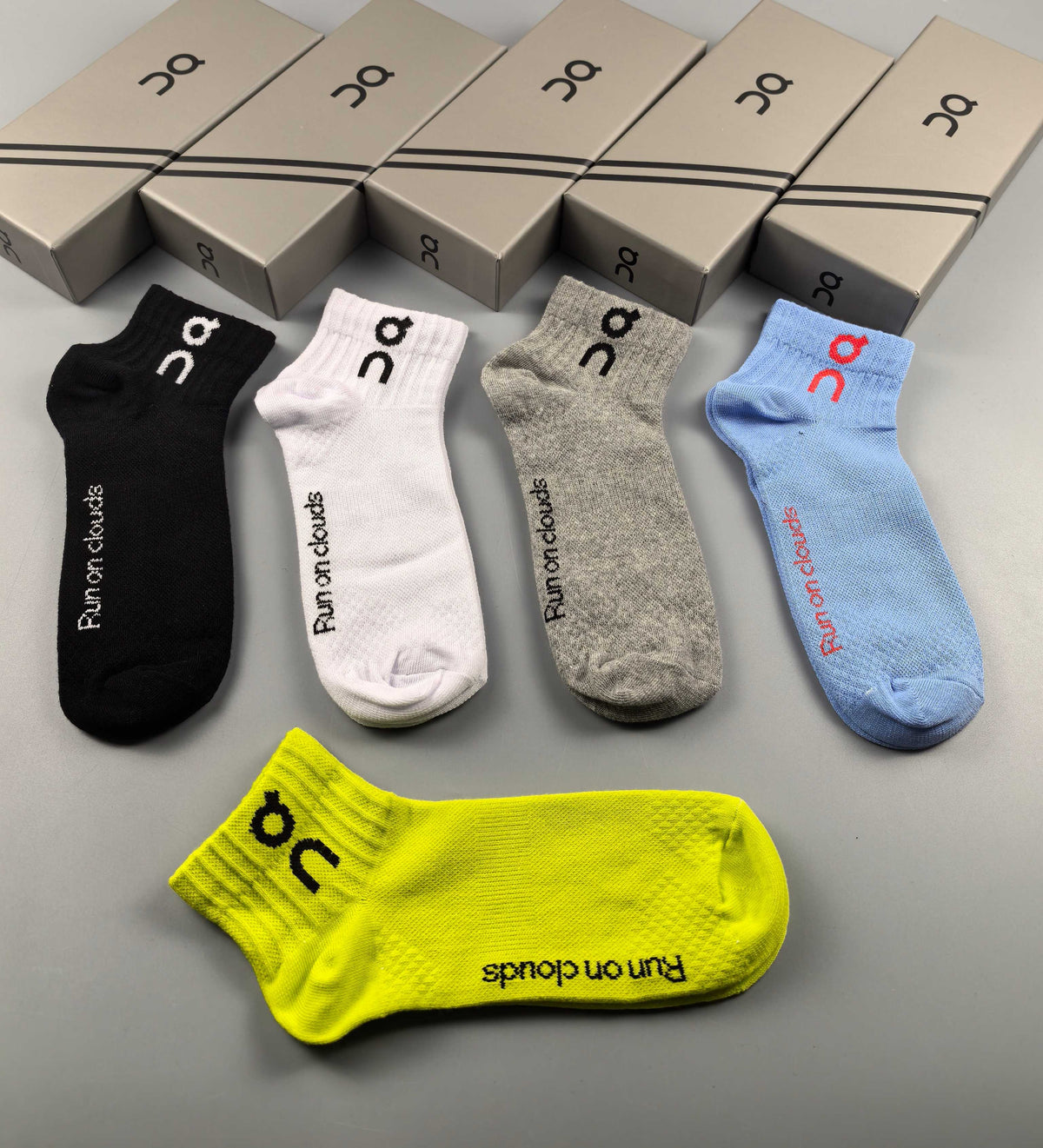 On Cotton Crew Socks - 5-Pair Pack