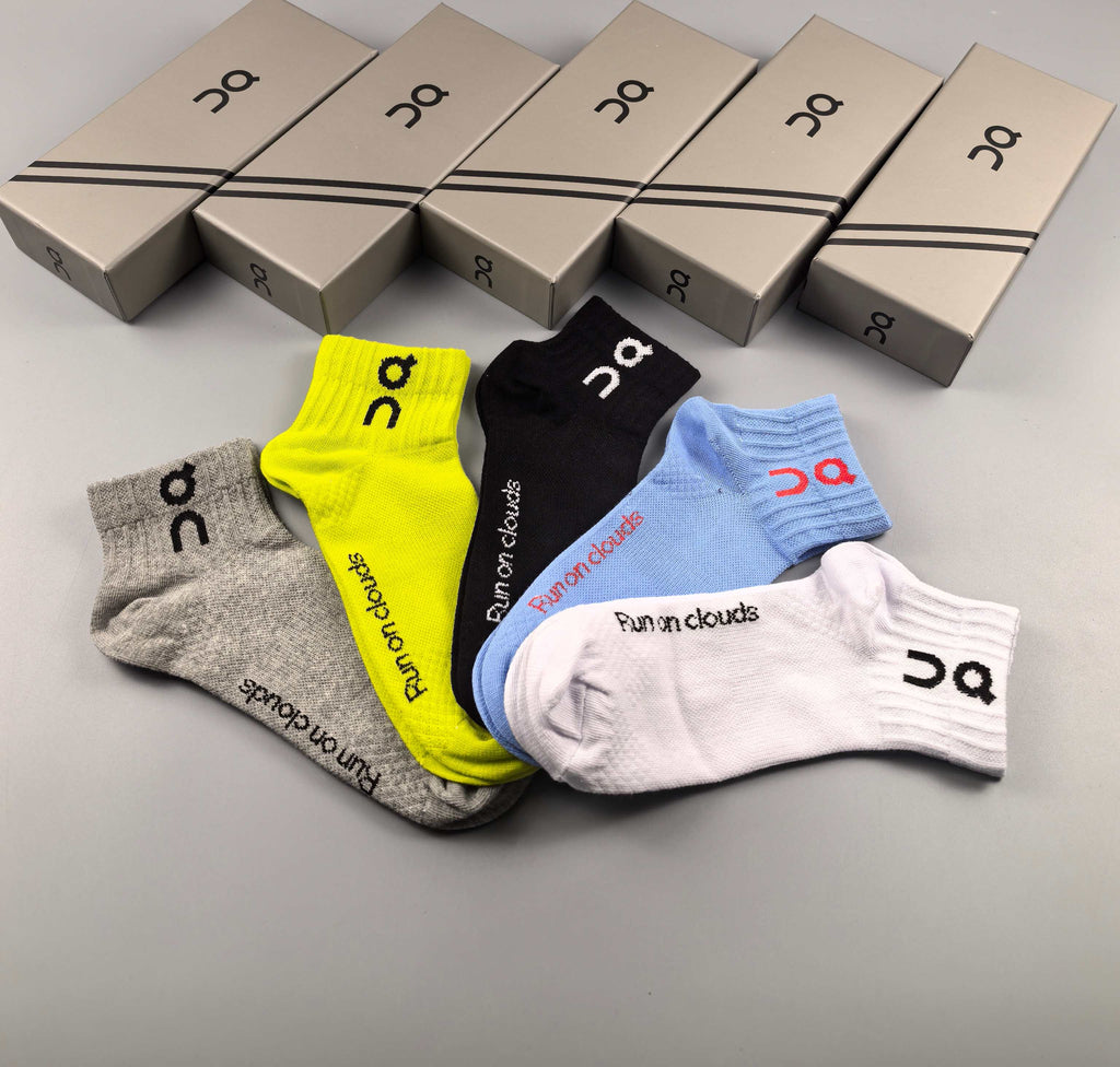 On Cotton Crew Socks - 5-Pair Pack