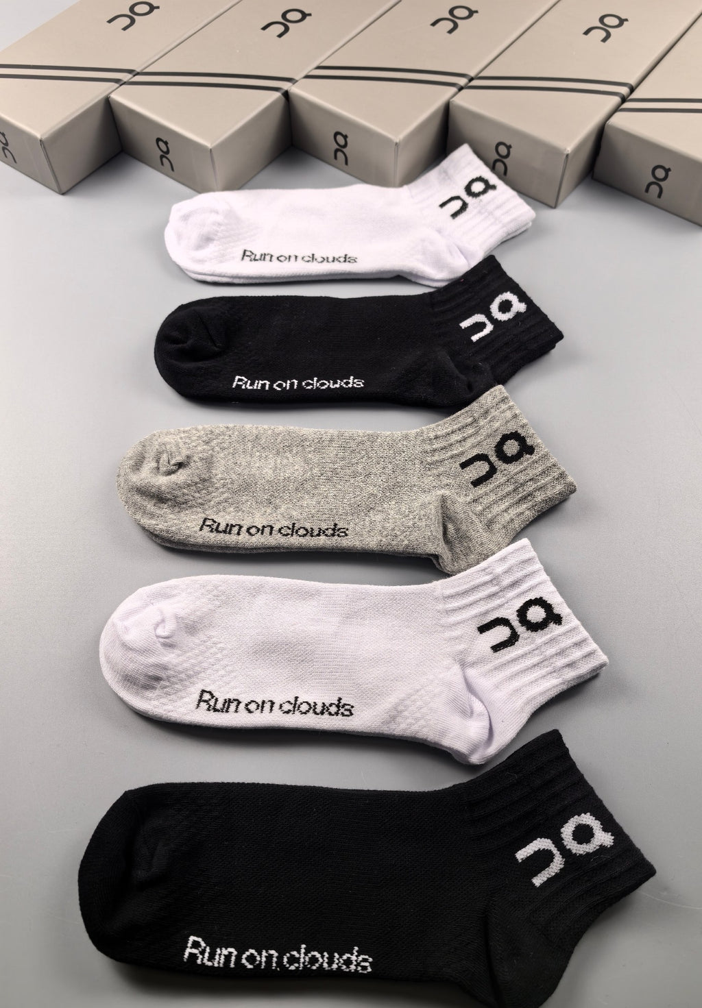 On Cotton Short Socks - 5-Pair Pack