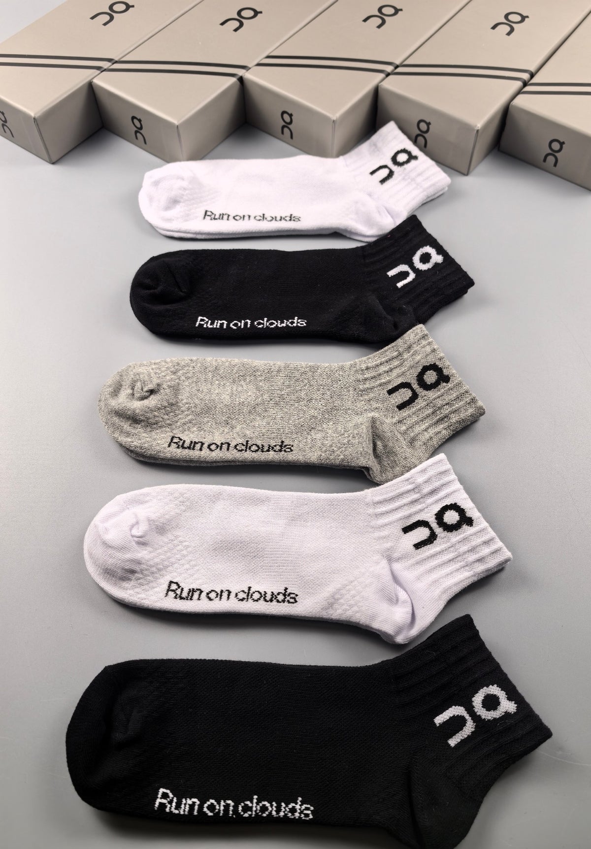 On Cotton Crew Socks - 5-Pair Pack