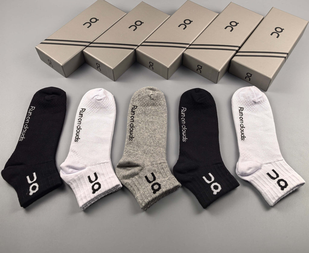 On Cotton Crew Socks - 5-Pair Pack