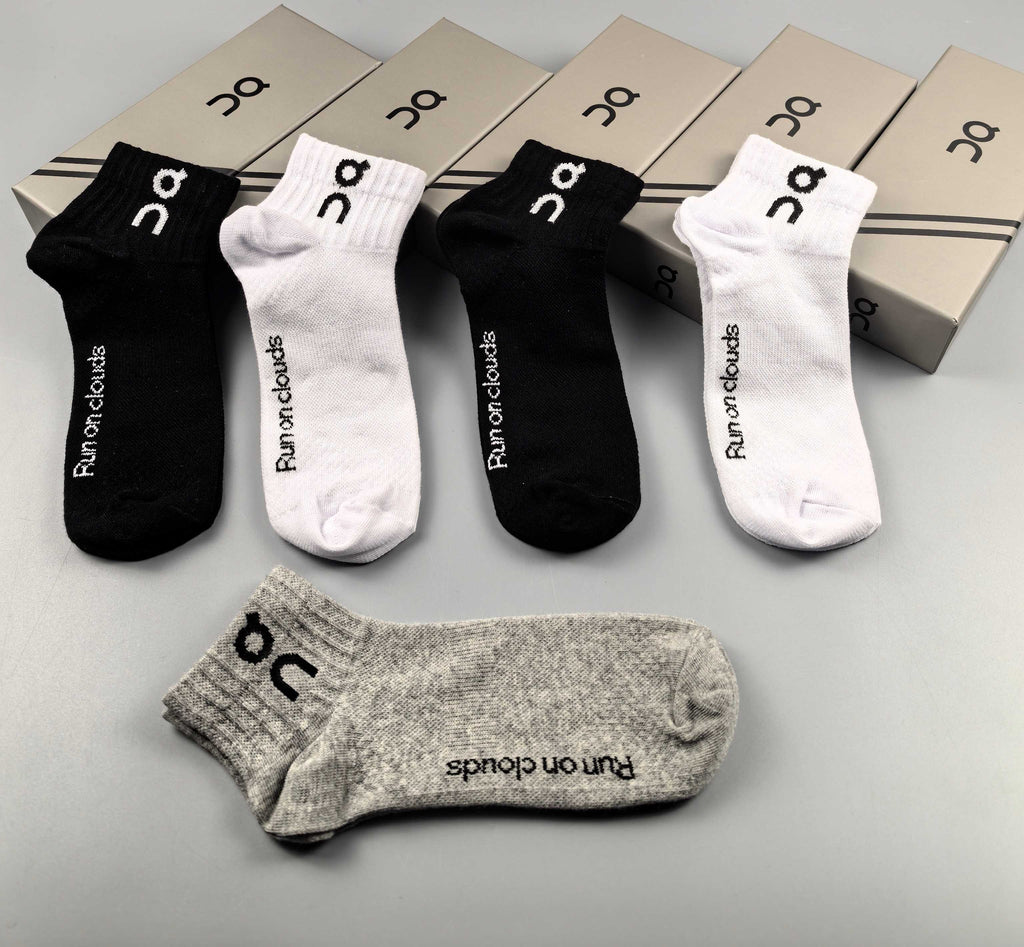 On Cloudtilt Cotton Breathable Socks – 5-Pair Pack