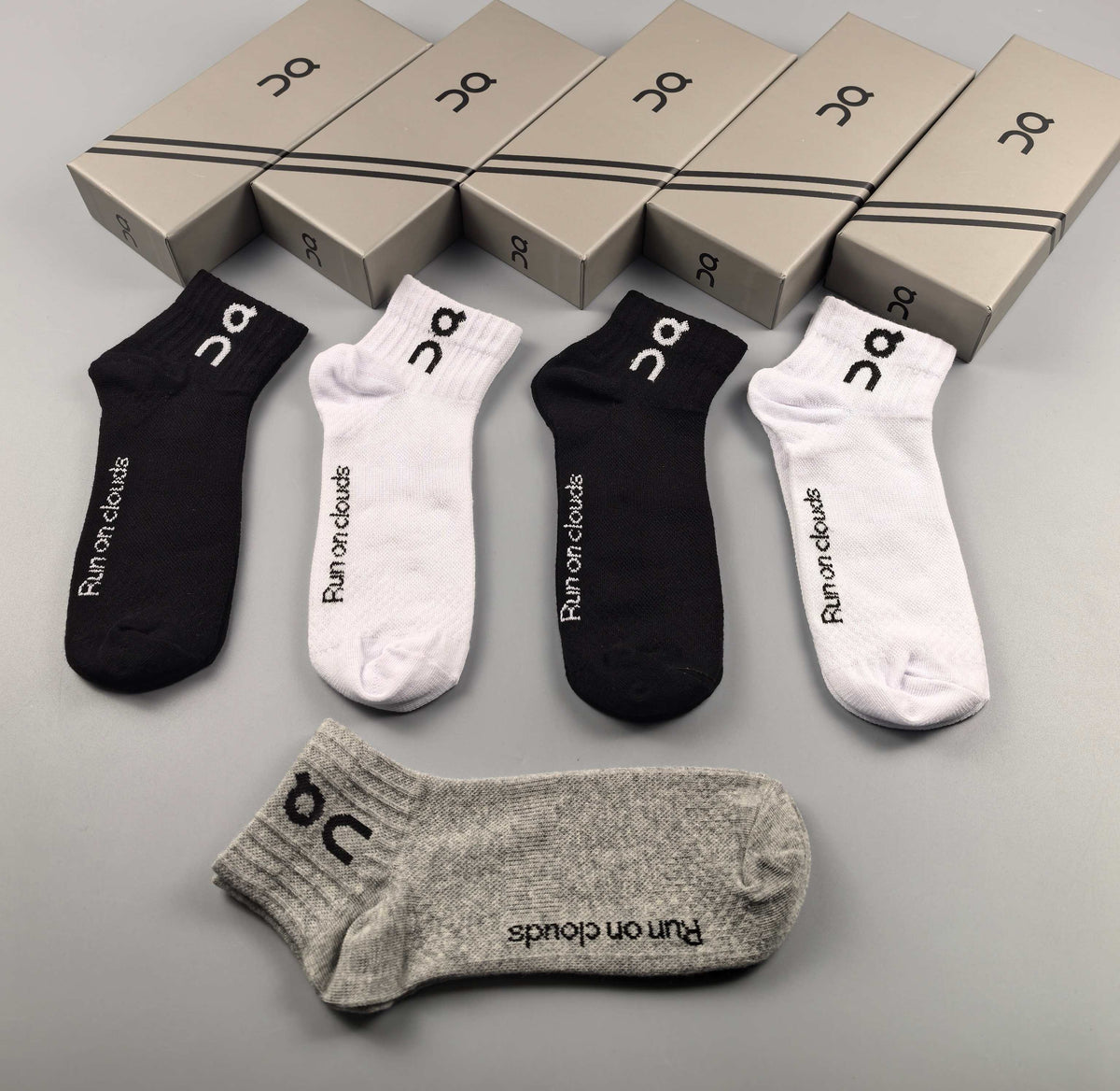 On Cloudtilt Cotton Breathable Socks – 5-Pair Pack
