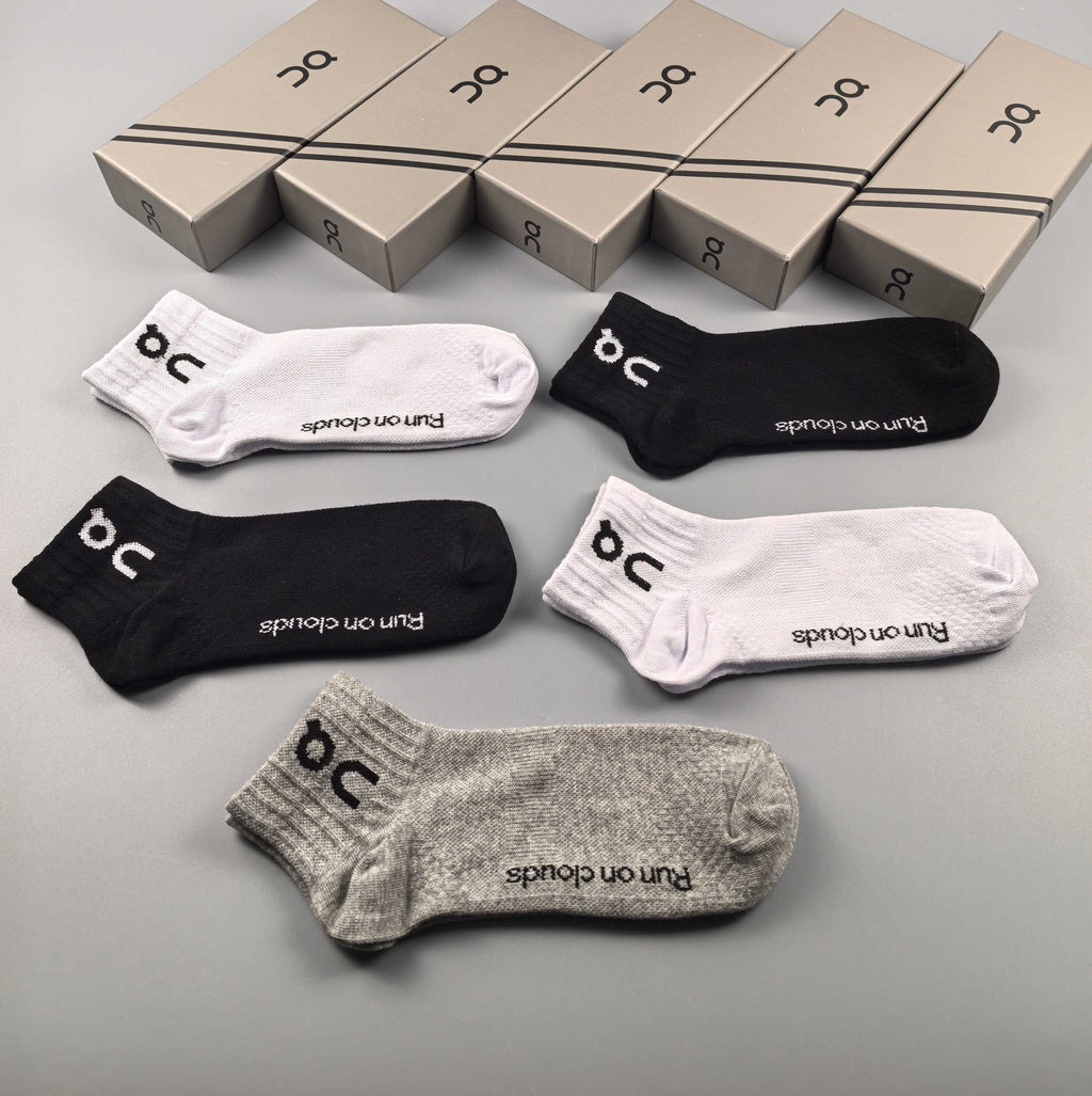 On Cloudtilt Cotton Breathable Socks – 5-Pair Pack