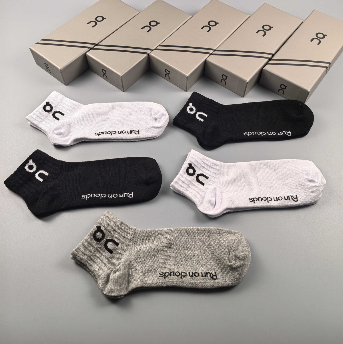 On Cloudtilt Cotton Breathable Socks – 5-Pair Pack