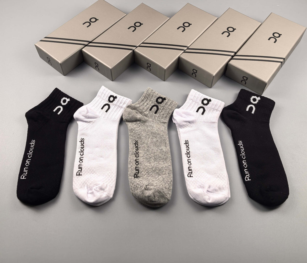 On Cotton Short Socks - 5-Pair Pack