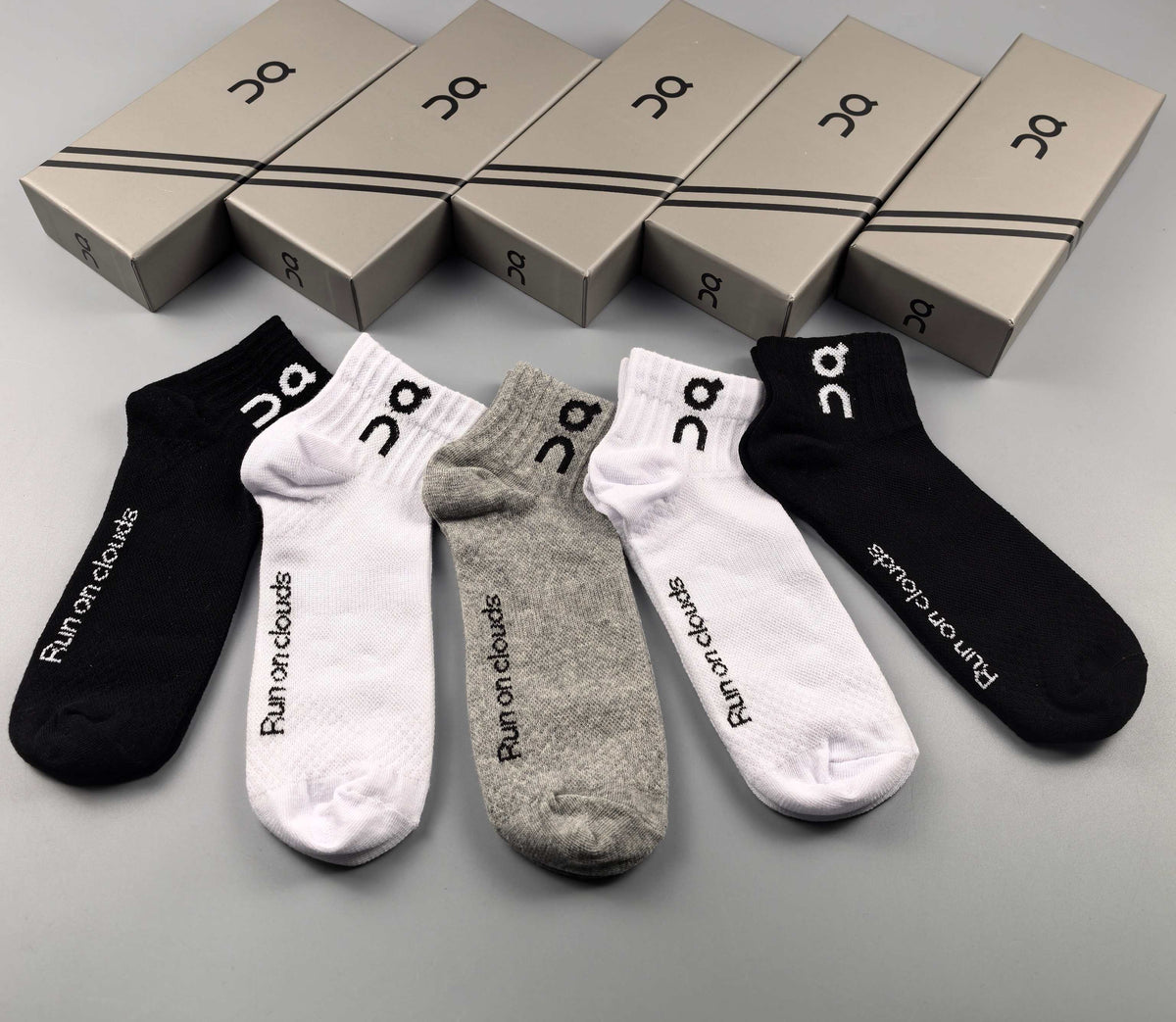 On Cloudtilt Cotton Breathable Socks – 5-Pair Pack