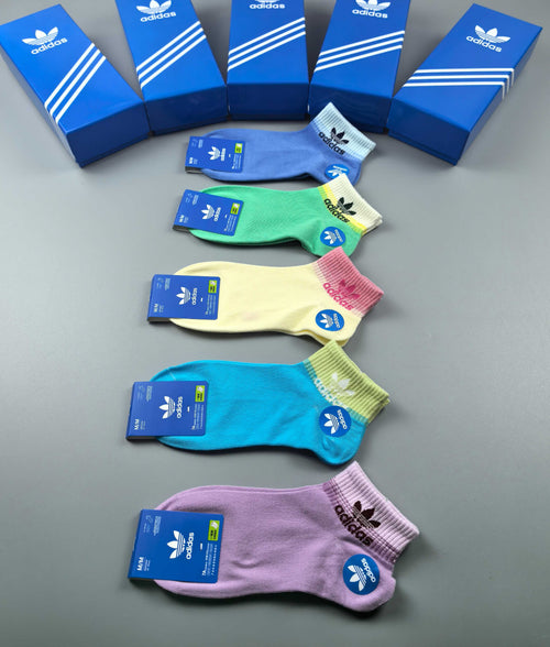 Adidas Cotton Breathable Socks – 5-Pair Pack