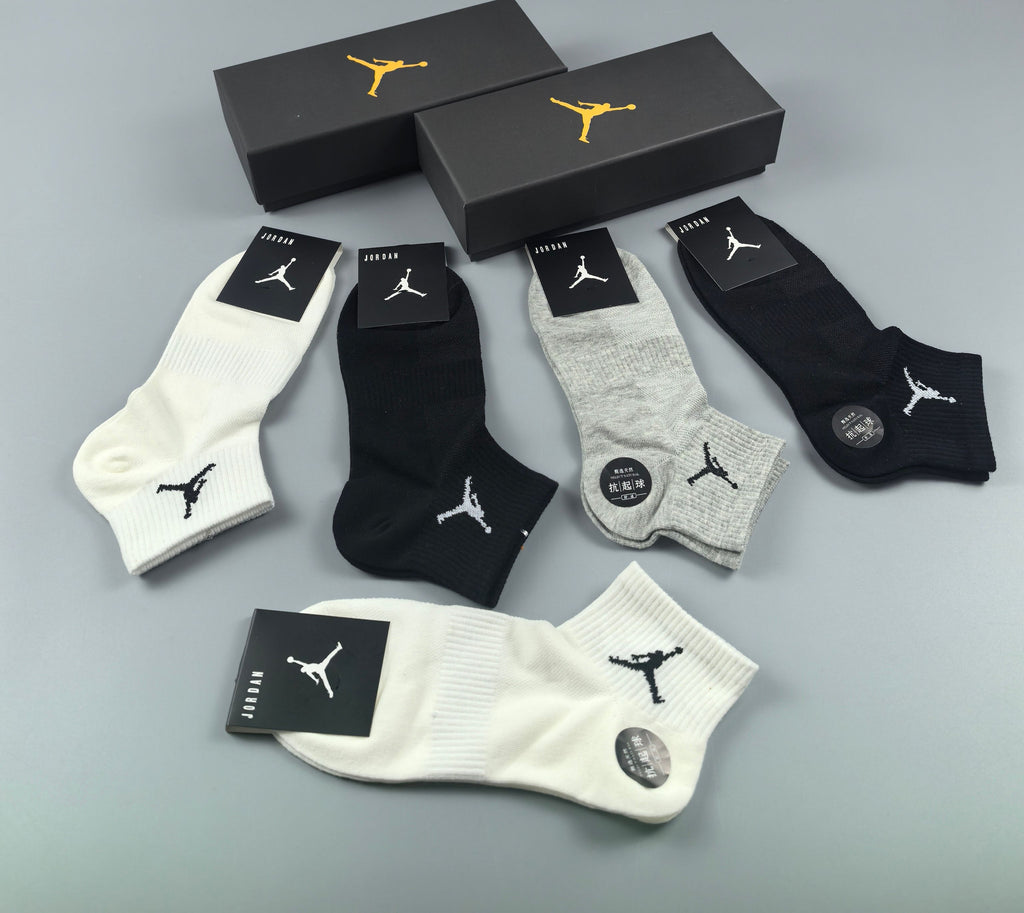 Jordan Cotton Breathable Socks – 5-Pair Pack