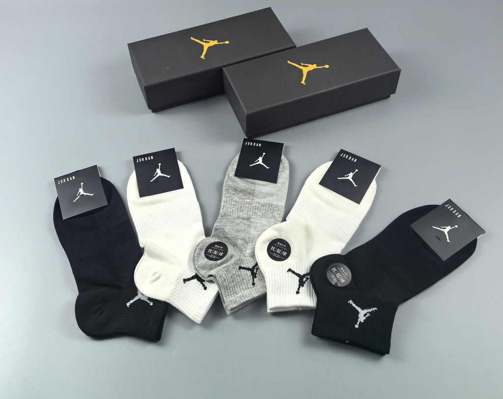 Jordan Cotton Breathable Socks – 5-Pair Pack