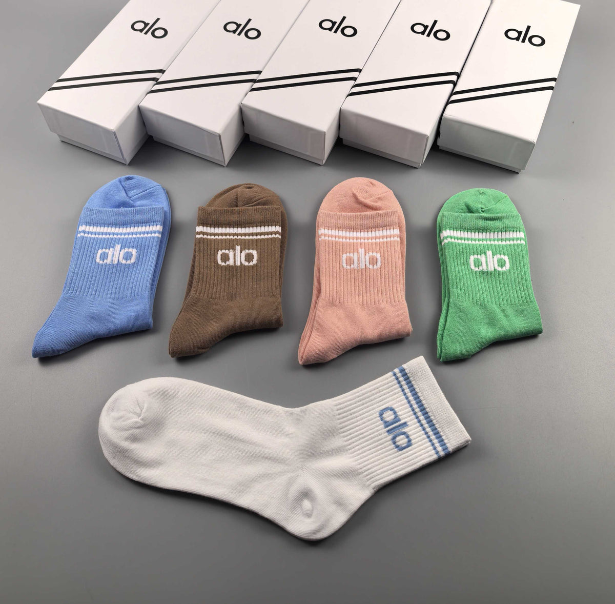 Alo Cotton Crew Socks