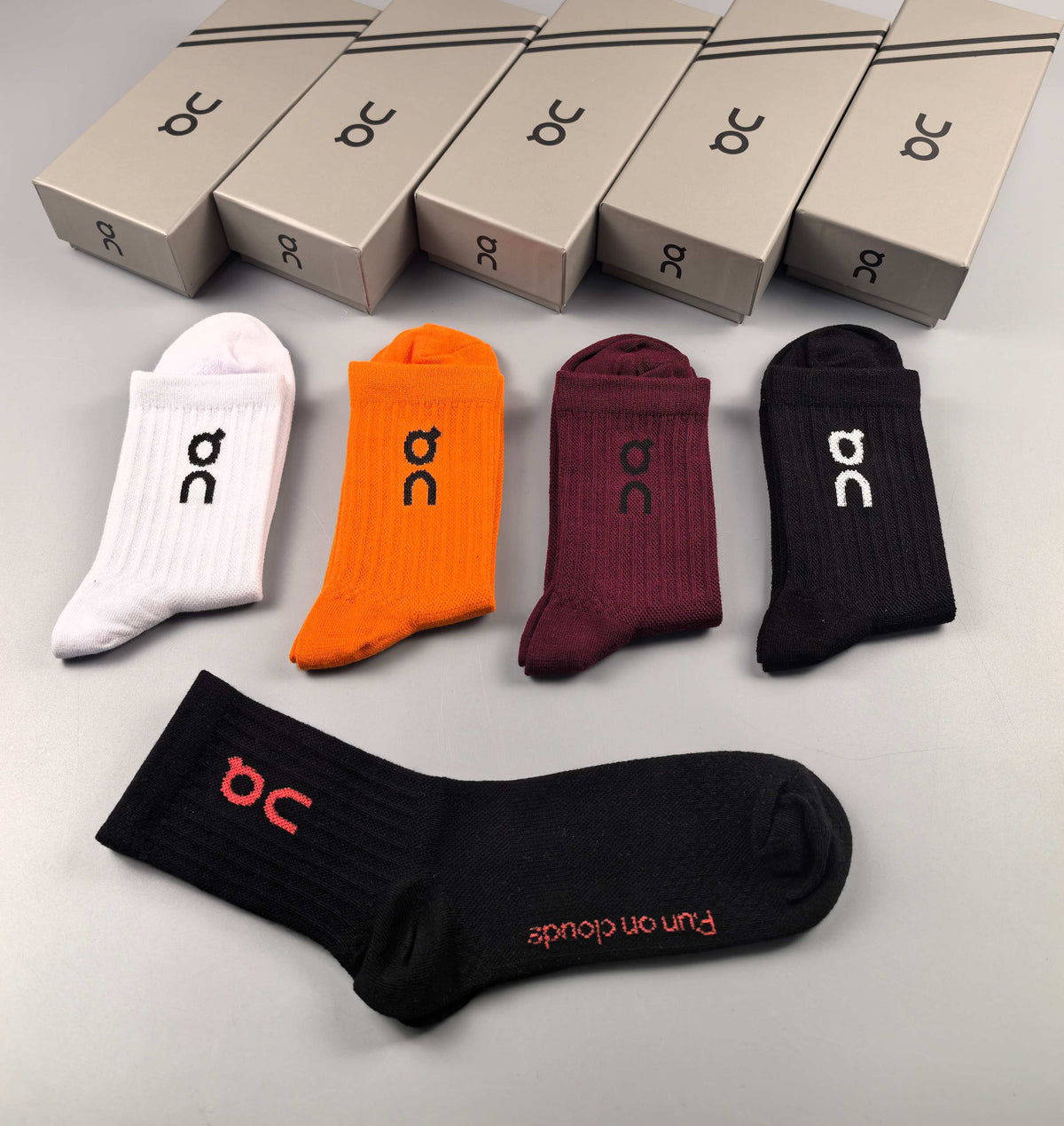 On Cotton Crew Socks - 5-Pair Pack