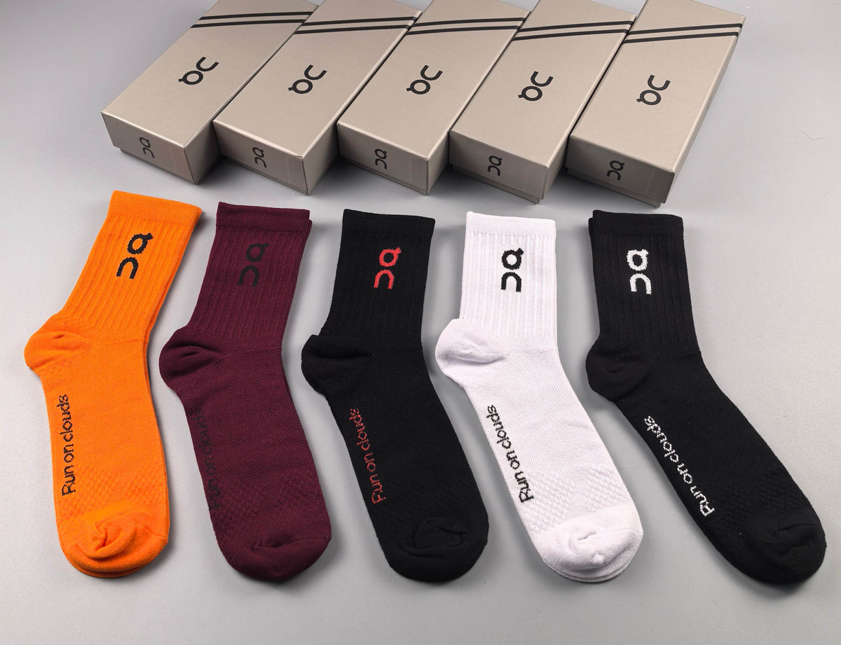 On Cotton Crew Socks - 5-Pair Pack