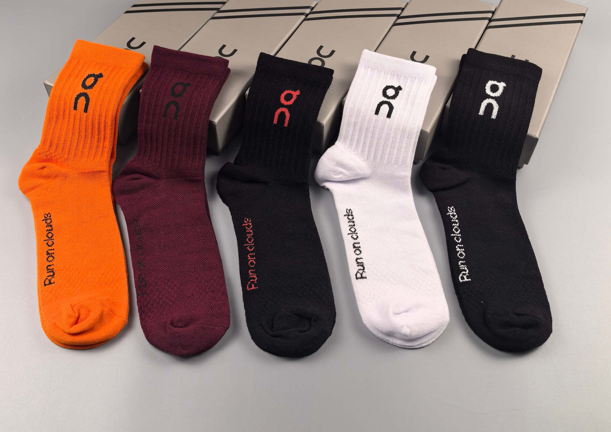 On Cotton Crew Socks - 5-Pair Pack