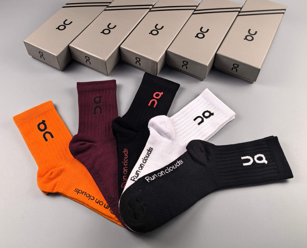 On Cotton Crew Socks - 5-Pair Pack