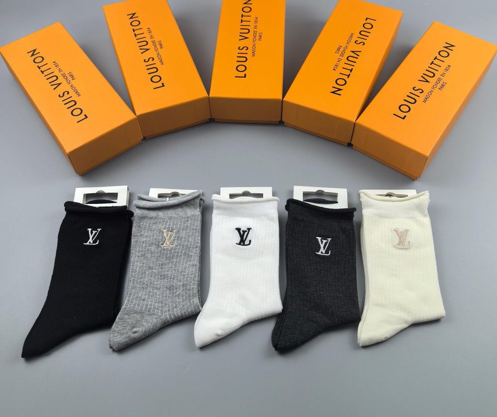 Louis Vuitton Short Socks - 5-Pair Pack
