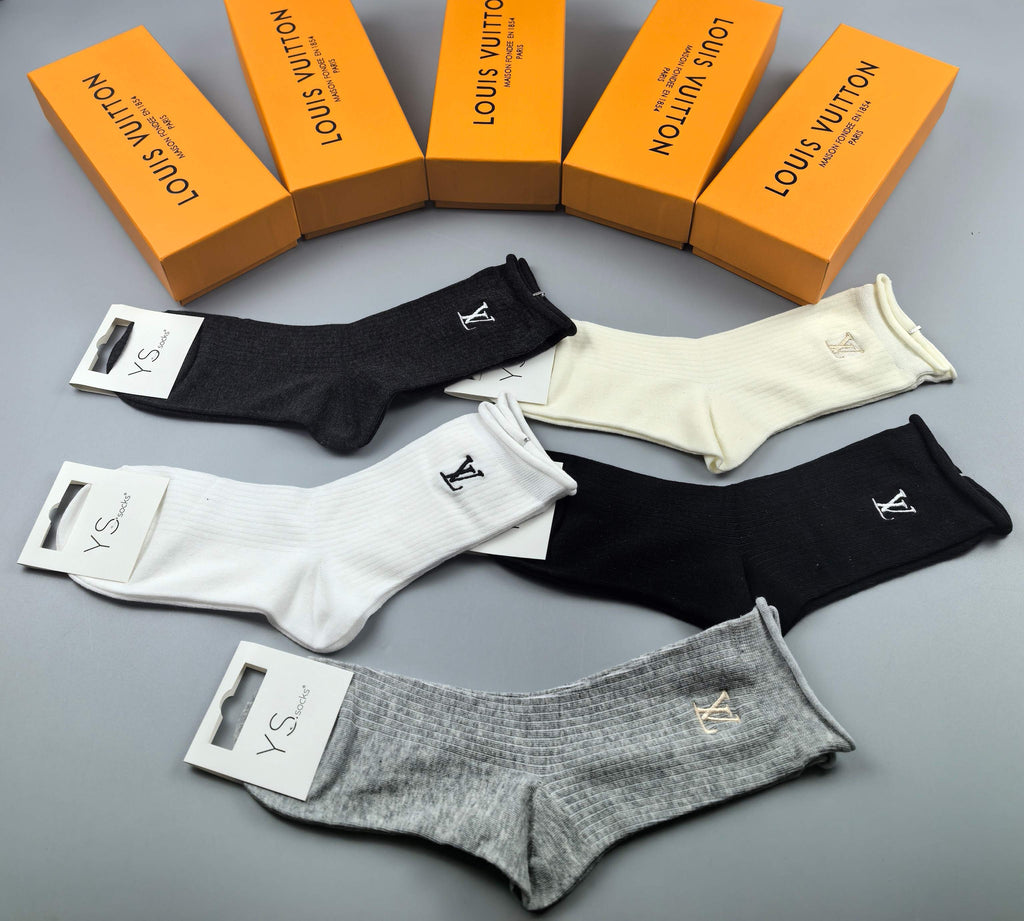 Louis Vuitton Short Socks - 5-Pair Pack