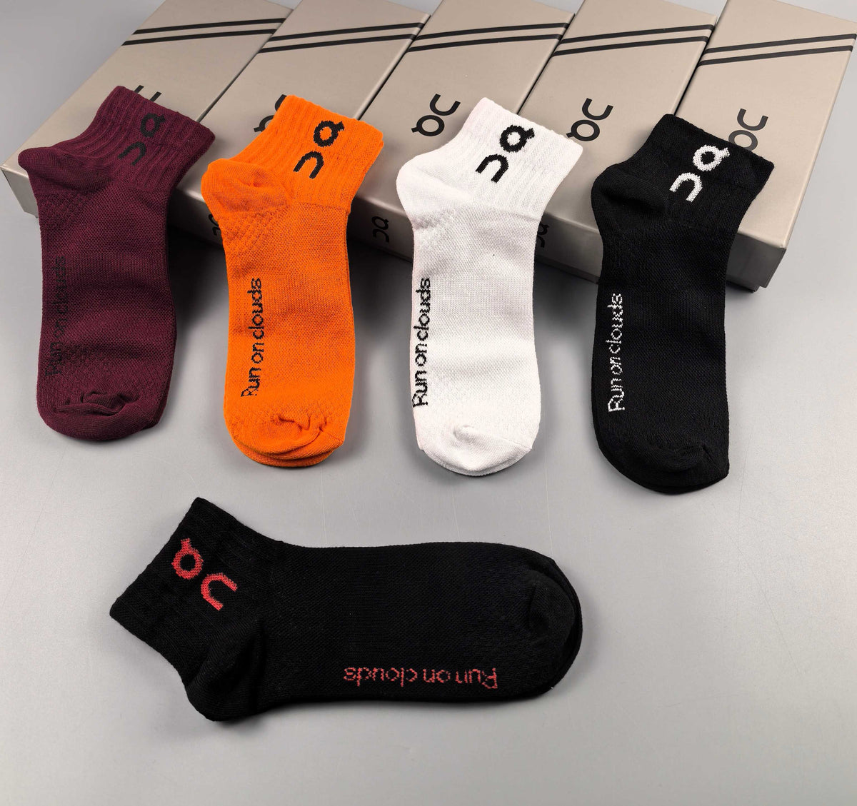 On Cotton Crew Socks - 5-Pair Pack
