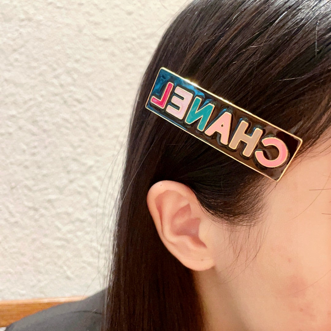 Letter Hair Clip – Design 004 front product view