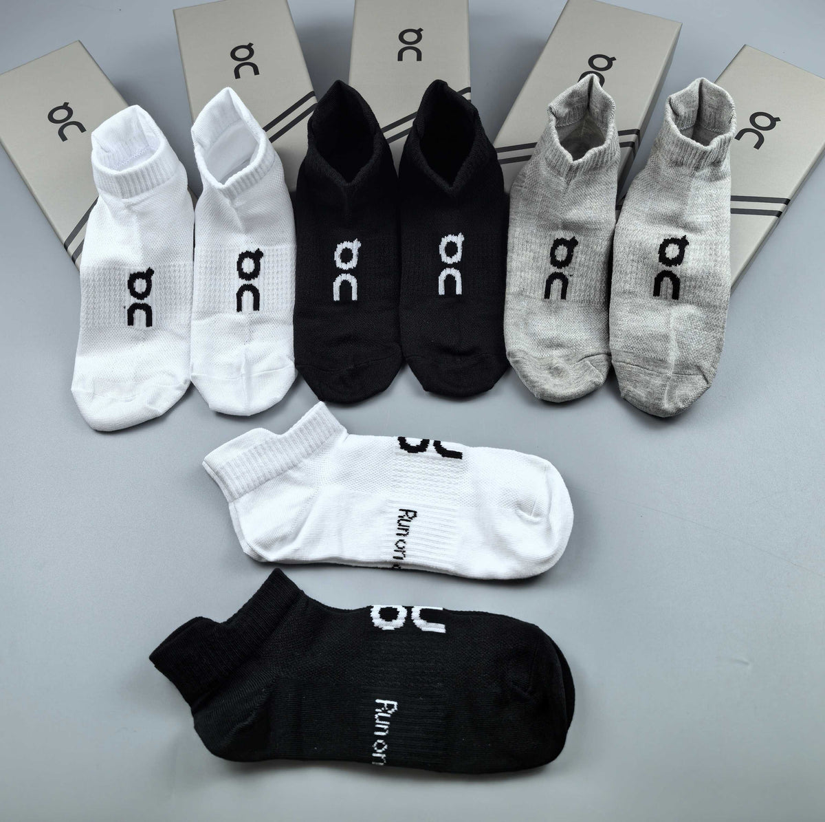 On Cotton Crew Socks - 5-Pair Pack