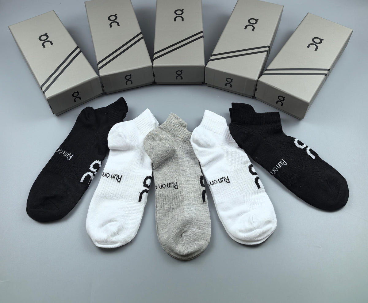 On Cotton Crew Socks - 5-Pair Pack