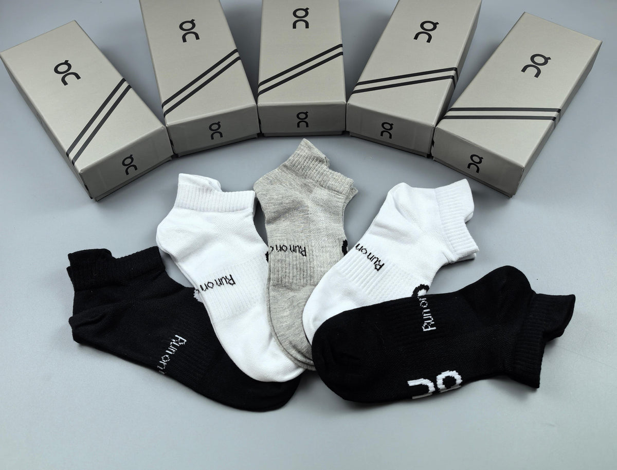 On Cotton Crew Socks - 5-Pair Pack