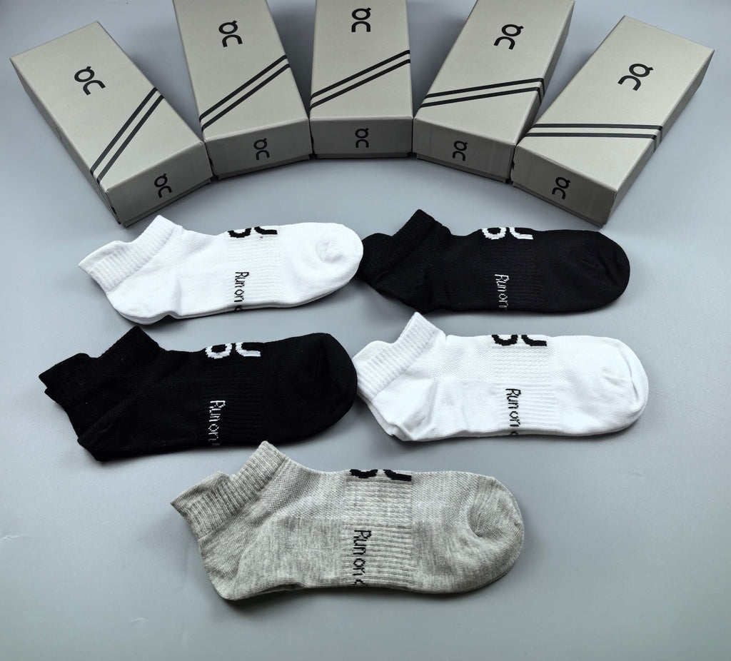 On Cotton Crew Socks - 5-Pair Pack
