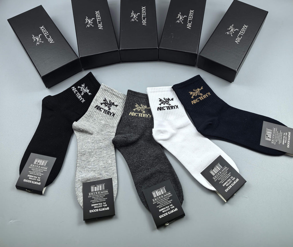 Arc'teryx Cotton Crew Socks - 5-Pair Pack