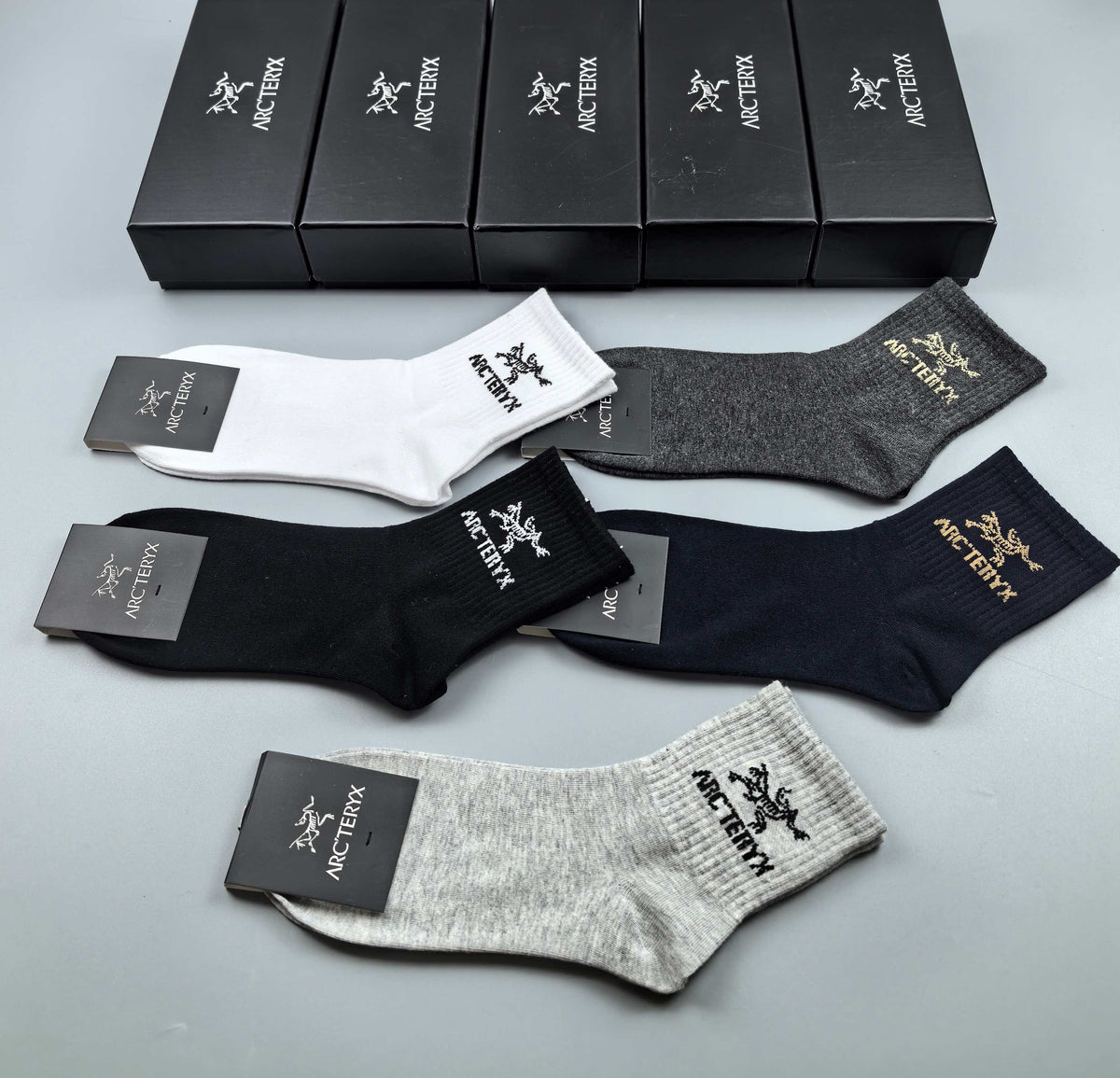 Arc'teryx Cotton Crew Socks - 5-Pair Pack