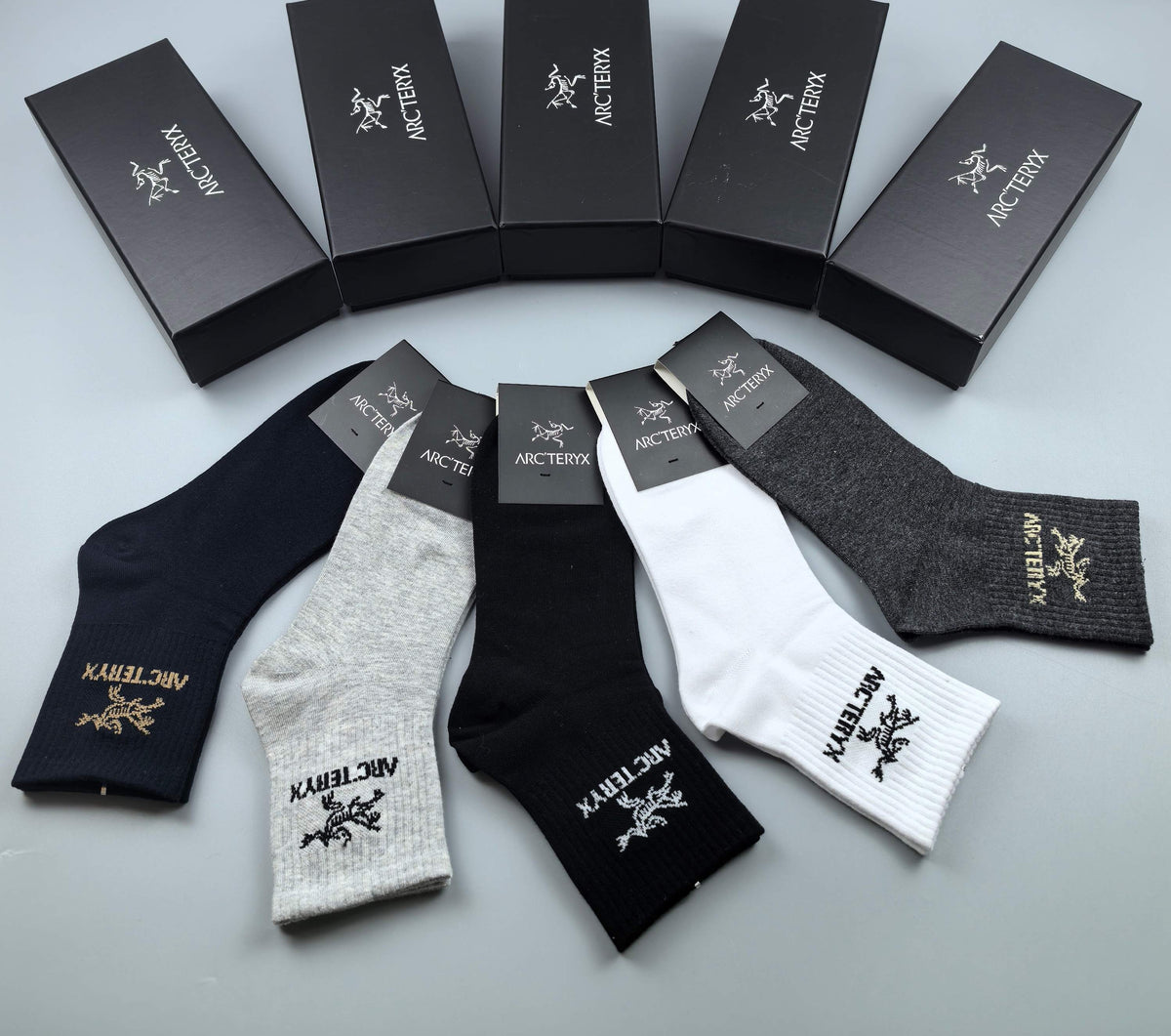 Arc'teryx Cotton Crew Socks - 5-Pair Pack