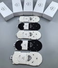 Prada Combed Cotton No-Show Socks - 5-Pair Box