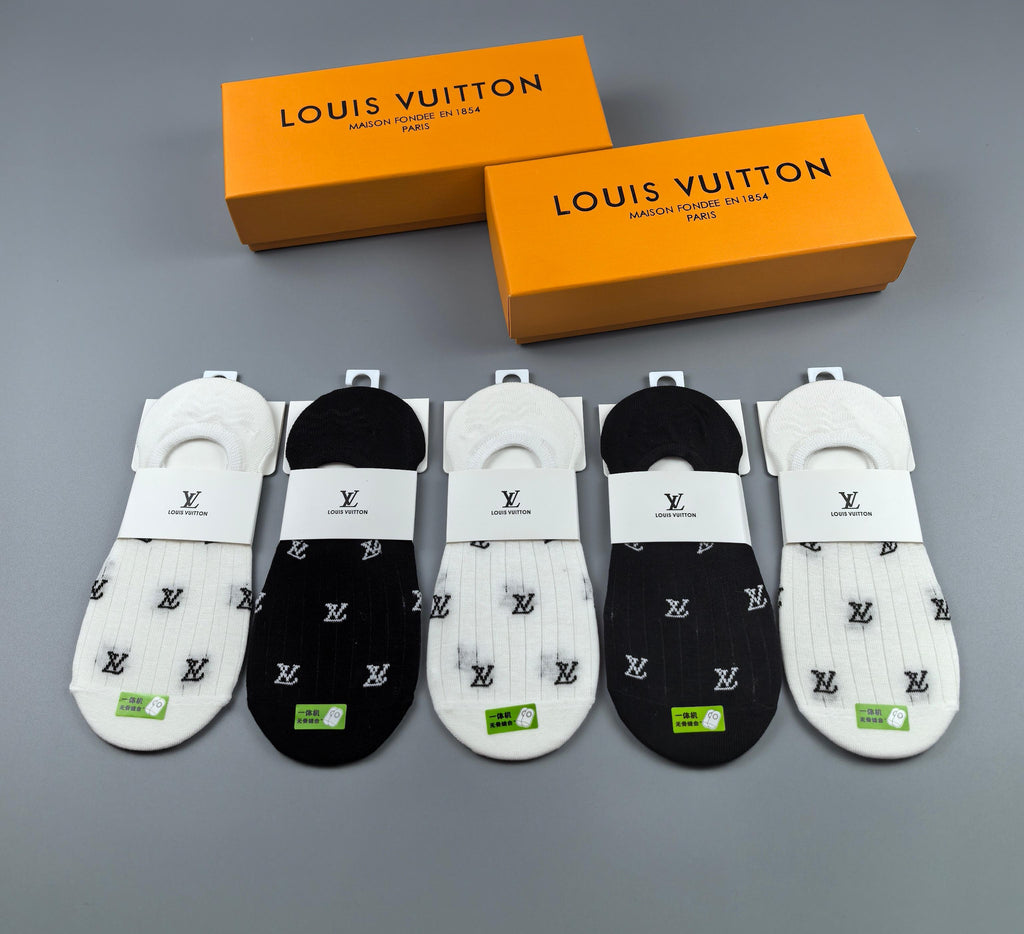 Louis Vuitton Short Socks - 5-Pair Box