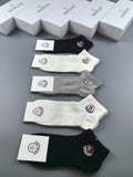 Moncler Cotton Short Socks - 5-Pair Pack