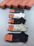 Loro Piana Restrained Wordmarks Ankle Socks