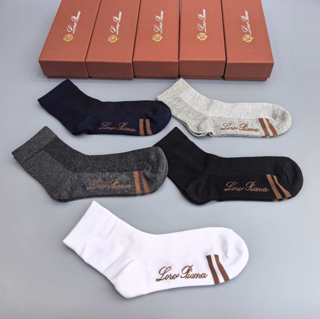 Loro Piana Cotton Crew Socks
