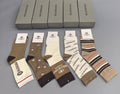 Balenciaga Neutral Print Crew Crew Socks 5-Pair Box Collection