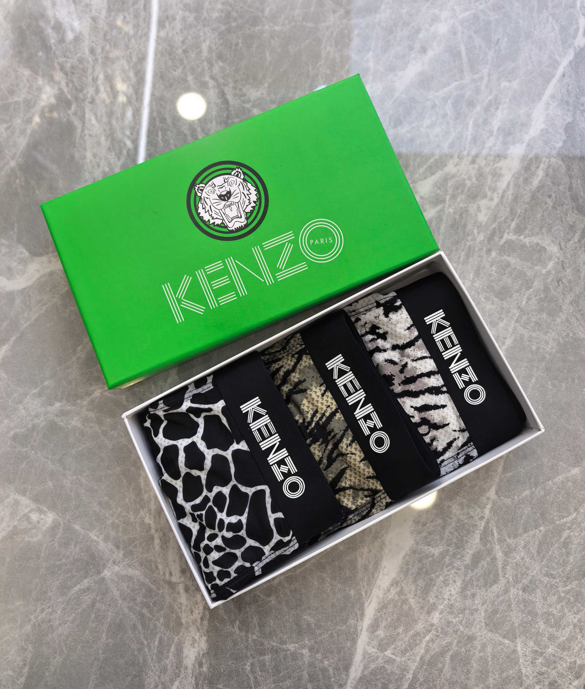Kenzo Nylon Blend Men's Boxer Briefs - 3-Piece Box