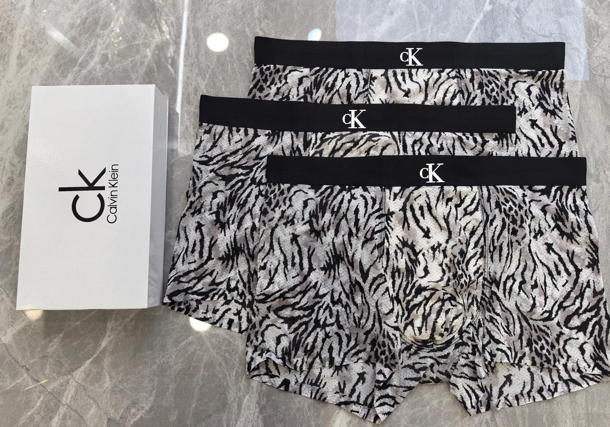Calvin Klein Nylon Blend Men's Boxer Briefs - 3-Piece Box