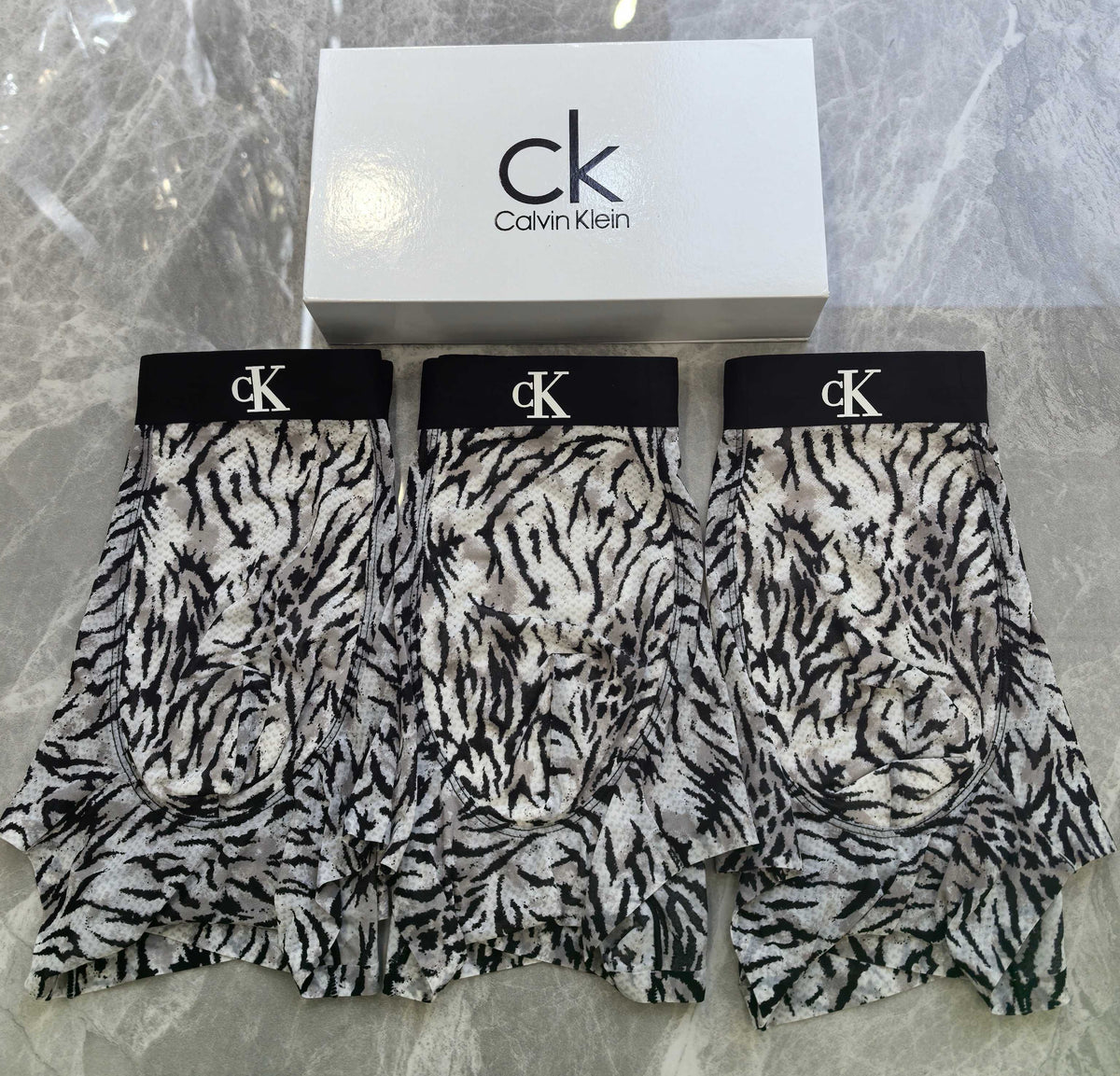 Calvin Klein Nylon Blend Men's Boxer Briefs - 3-Piece Box