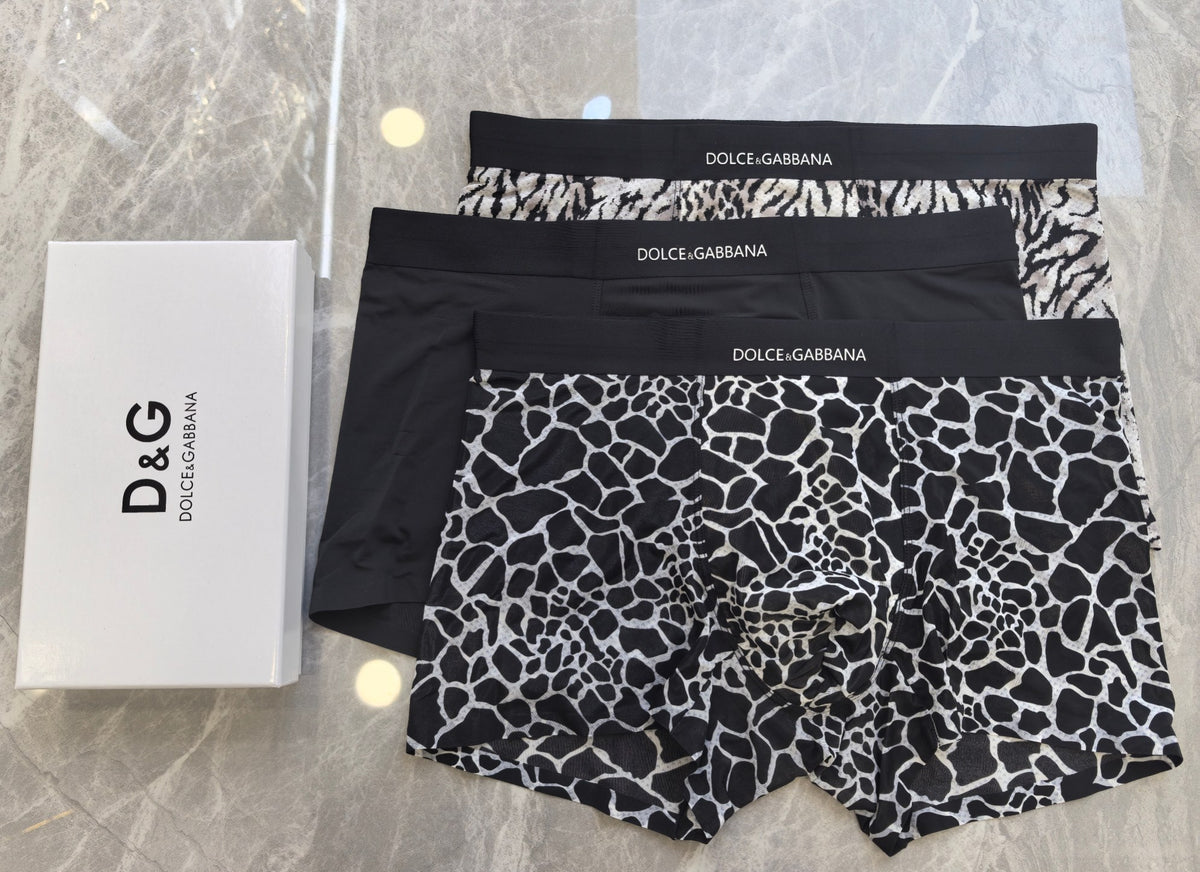 Nylon Blend Men's Boxer Briefs - 3-Piece Box