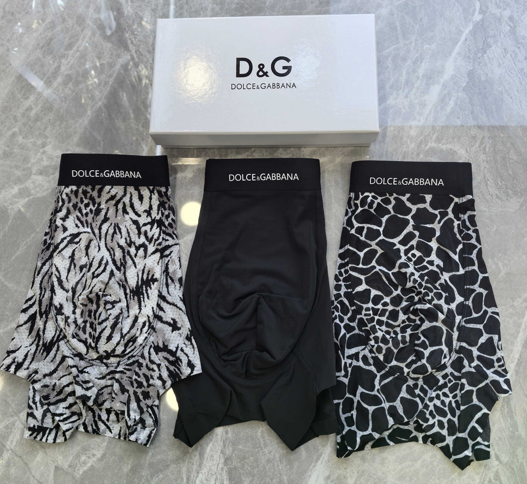 Nylon Blend Men's Boxer Briefs - 3-Piece Box