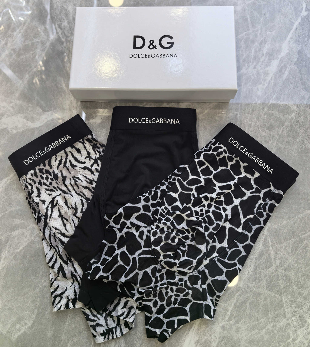 Nylon Blend Men's Boxer Briefs - 3-Piece Box