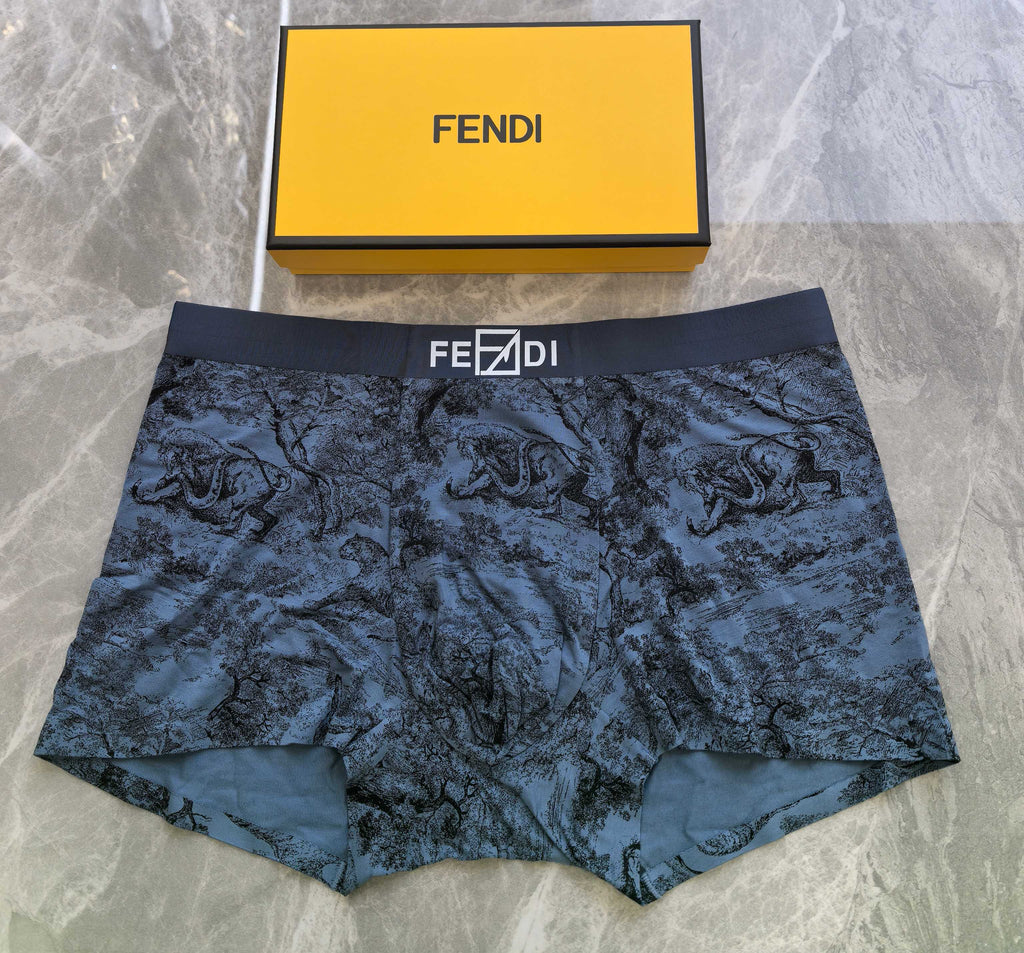 Fendi Modal Men's Boxer Briefs - 3-Piece Box