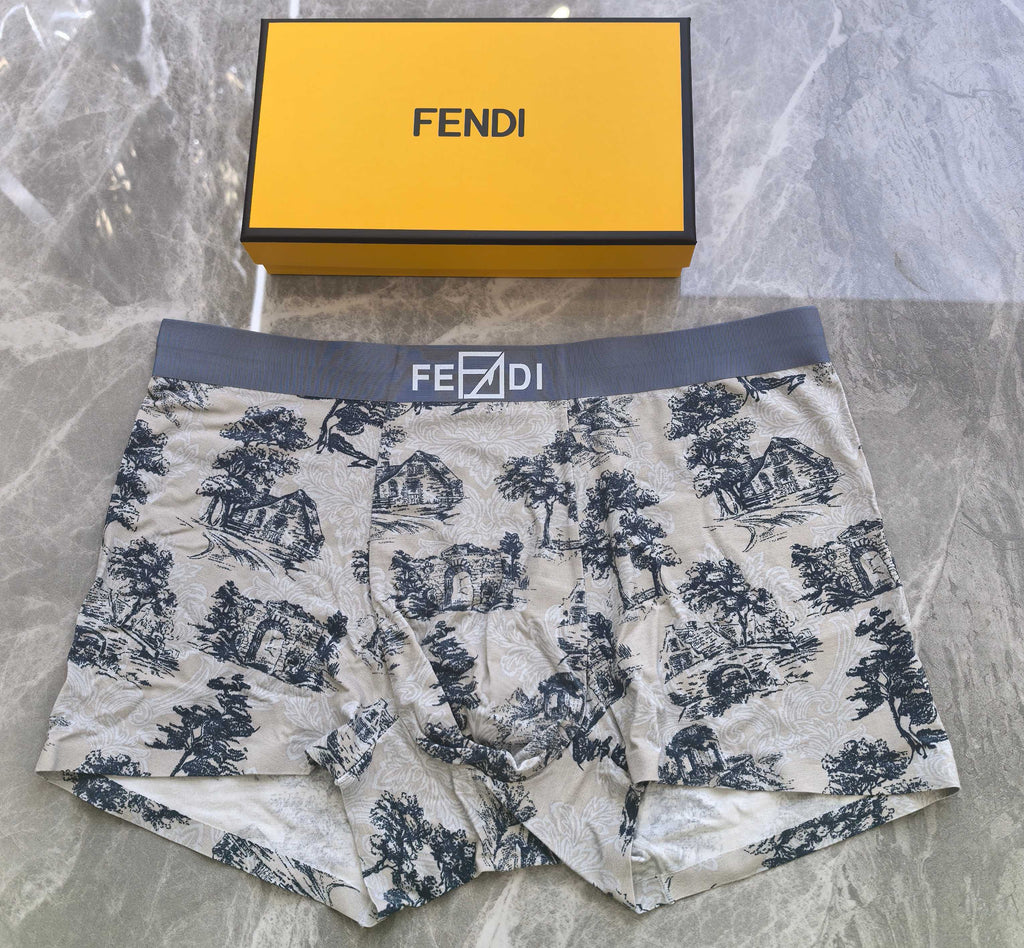 Fendi Modal Men's Boxer Briefs - 3-Piece Box
