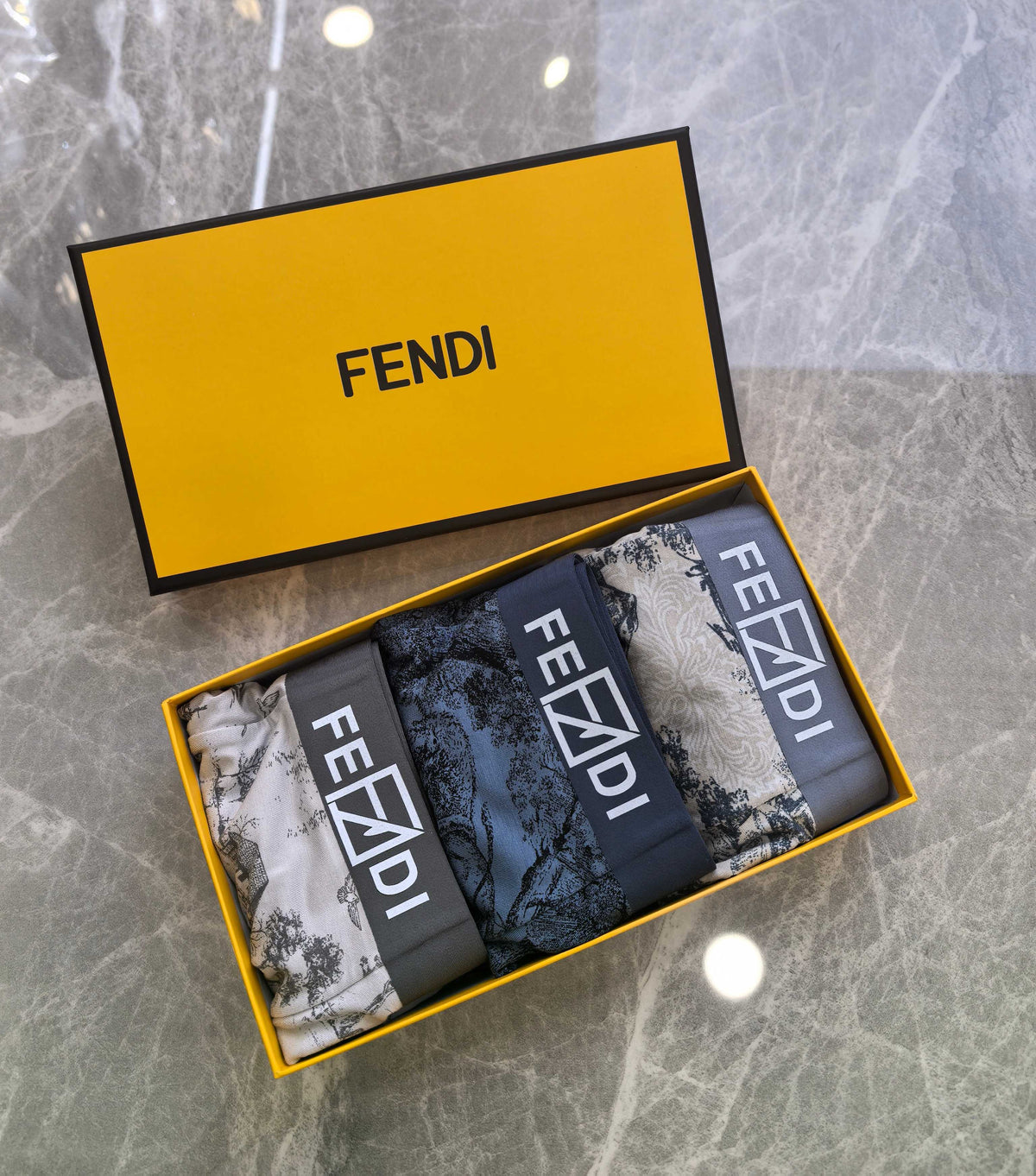 Fendi Modal Men's Boxer Briefs - 3-Piece Box